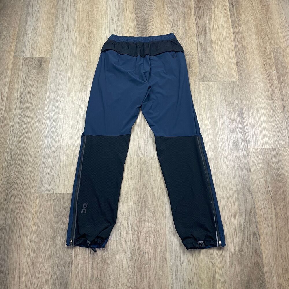 On Cloud Pants Mens Small Blue Running Track Zip Ankle Training Active - Picture 6 of 13